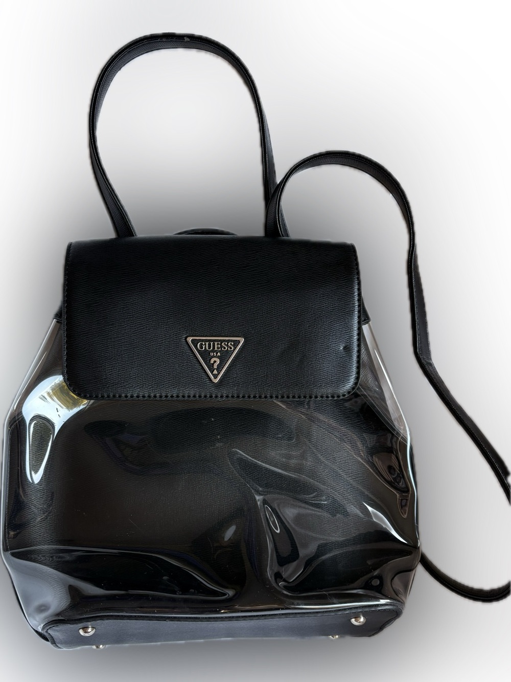 ✨ GUESS Rubina Clear Transparent Stadium Backpack Purse ✨